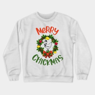 Xmas Chicken Merry Chickmas Crewneck Sweatshirt